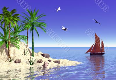 Tropical island