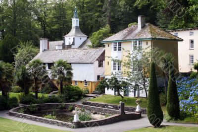 Houses in the forest