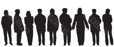 People silhouettes