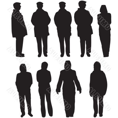 People silhouettes