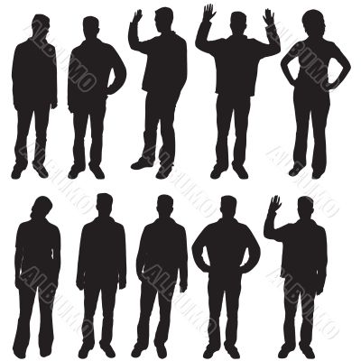 People silhouettes