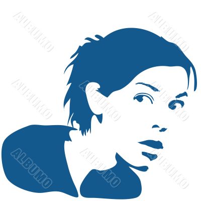 Woman silhouette