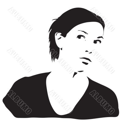 Woman silhouette