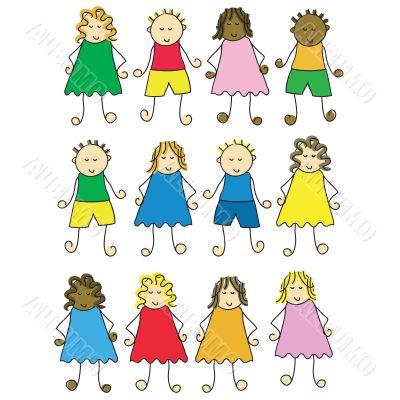 Cartoon children