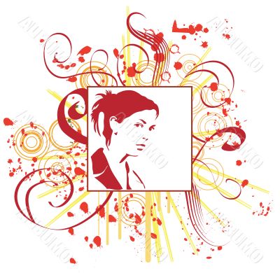 hand drawn woman