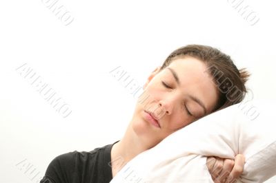 Sleeping business woman