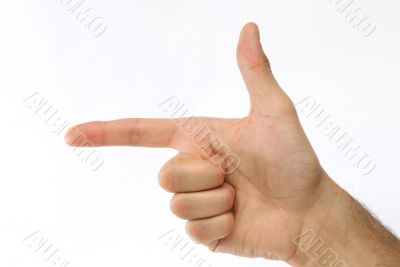 Pointing hand