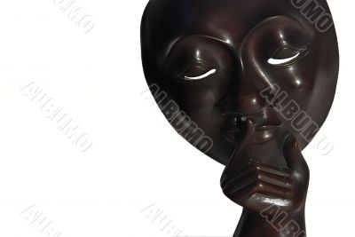 Mask on white.