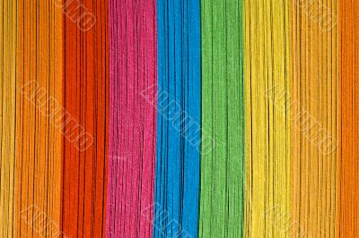 colored notes in vertical line background