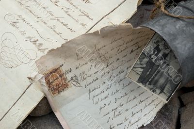 Old letters and photo