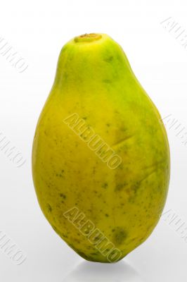 Papaya green and yellow full isolated
