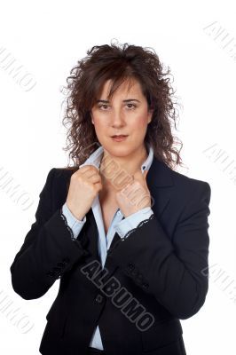 Serious business woman