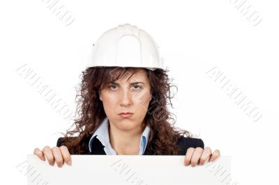 Furious female architect