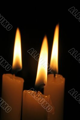 Three candles