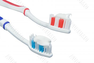 Two toothbrushes