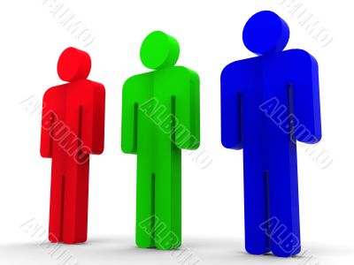 Silhouette of the person.