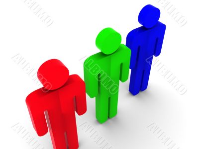 Silhouette of the person.