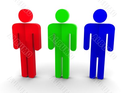 Silhouette of the person.