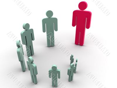 Silhouette of the person.