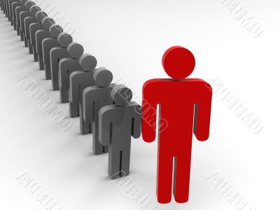 Silhouette of the person.