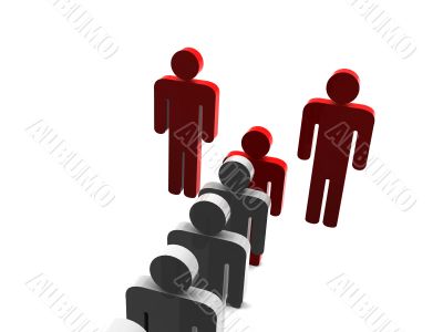 Silhouette of the person.