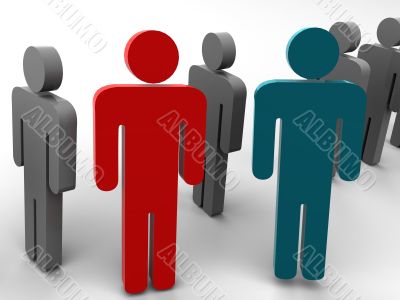 Silhouette of the person.