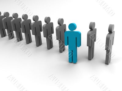 Silhouette of the person.