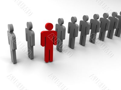 Silhouette of the person.