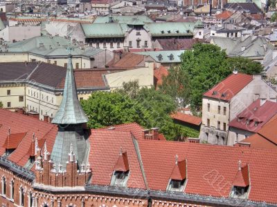 Krakow. An ancient part of city.