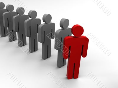 Silhouette of the person.