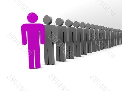 Silhouette of the person