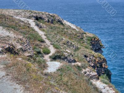 Beautiful sea coast. The western Crimea.