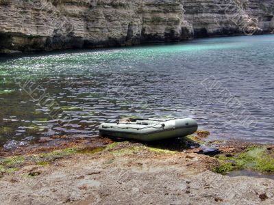 Beautiful sea coast. The western Crimea.