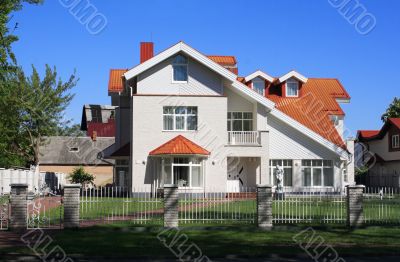 Nice white-colored house