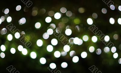 Christmas lights, out of focus