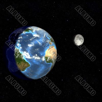 Earth Day & Night-Atlantic