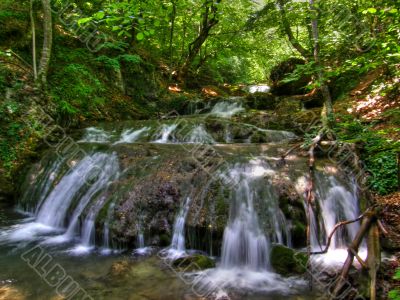 Waterfalls. Crimea.