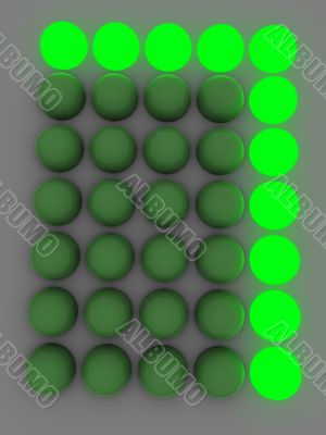 figure on the electronic display. Seven