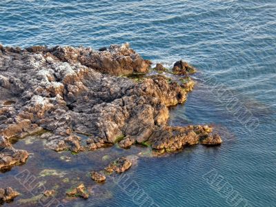 Beautiful sea coast. The western Crimea.