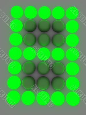 figure on the electronic display. Eight