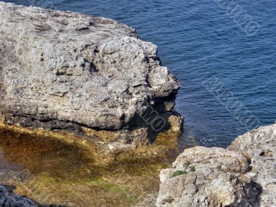 Beautiful sea coast. The western Crimea.