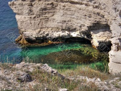 Beautiful sea coast. The western Crimea.