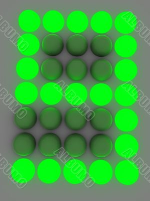 figure on the electronic display. Nine