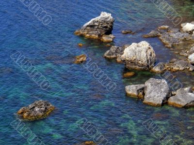 Beautiful sea coast. The western Crimea.