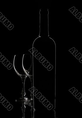 bottle of red wine