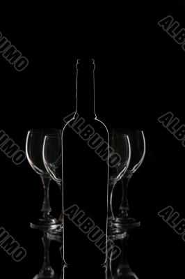 bottle of red wine