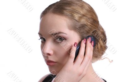 pretty with cell phone