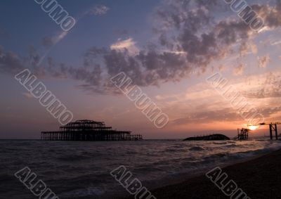 West Pier at sunset
