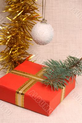 Christmas decoration and gift box