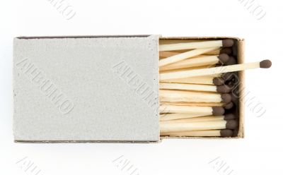 opened boxes of matches